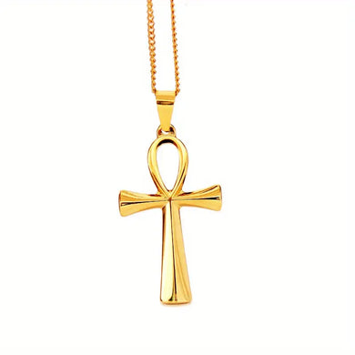 Ankh Gold Necklace - (Free Shipping)
