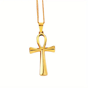 Ankh Gold Necklace - (Free Shipping)