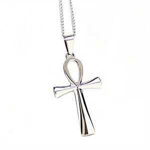 Ankh Silver Necklace - (Free Shipping)