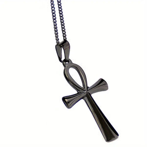 Black Ankh Necklace (Free Shipping)