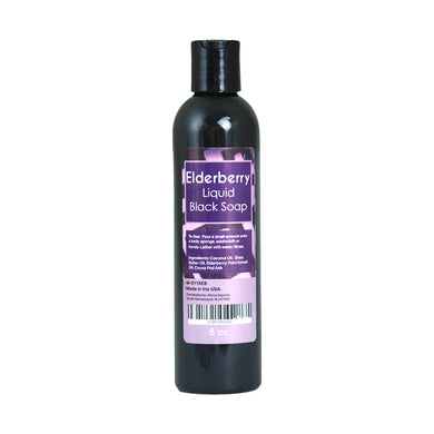 Elderberry Liquid Black Soap – 8 oz.