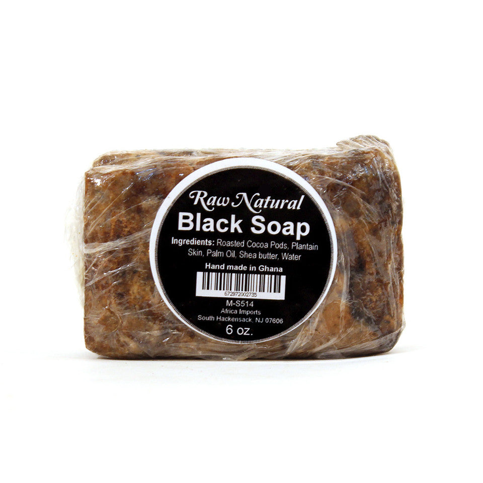 Raw Natural Black Soap Bar - 5 oz.